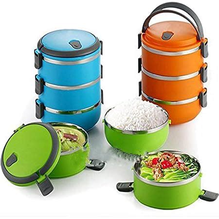 hengli 3 layer steel lunch box|Amazon.com: 3 Tier Lunch Box.